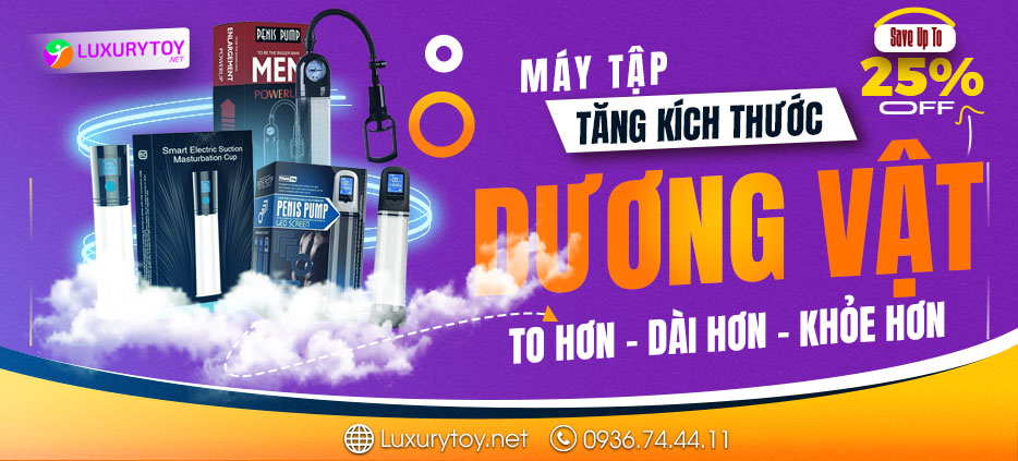 banner máy tập dương vật