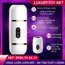 Máy massage âm đạo Cyclone Fire rung thụt sưởi ấm cyclone fire rung tỏa nhiệt