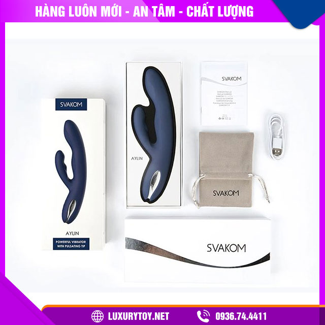 dương vật giả cao cấp Svakom Aylin massage điểm g
