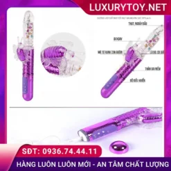 Bật công tắc và đưa vào âm đạo, điều chỉnh chế độ rung