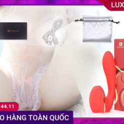 Dương vật giả Kistoy TINA 2 đầu rung hút siêu kích thích cách dùng kistoy tina