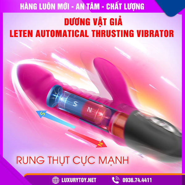 tính năng dương vật giả rung thụt leten automatical thrusting vibrator