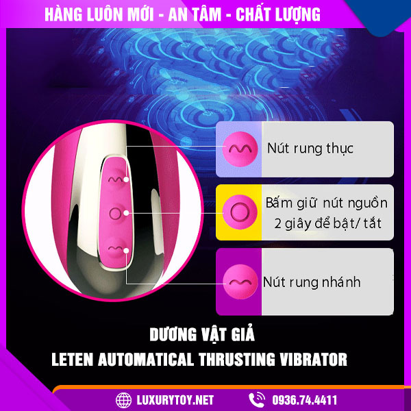 dương vật giả rung thụt leten automatical thrusting vibrator