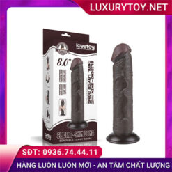 lovetoy 8'' sliding skin dual layer