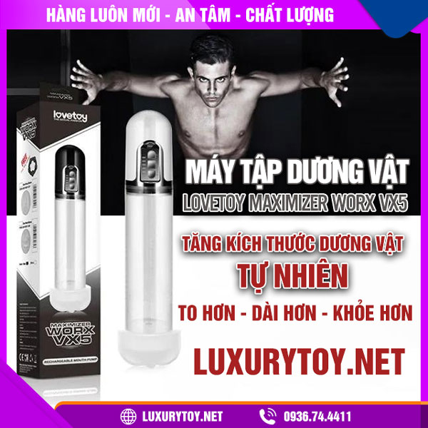giới thiệu máy tập dương vật lovetoy maximizer worx vx5 