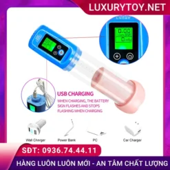 Máy tập dương vật LCD LG-108 pin sạc dùng dài lâu