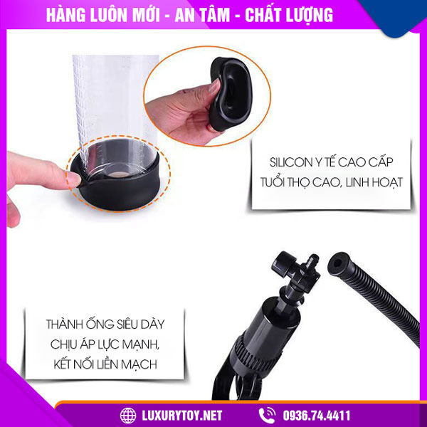 máy tập tăng kích thước cậu nhỏ penis pump men powerup