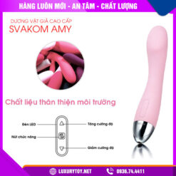 Dương vật giả cao cấp Svakom Amy có rung kích thích điểm G dương vật giả cao cấp svakom amy
