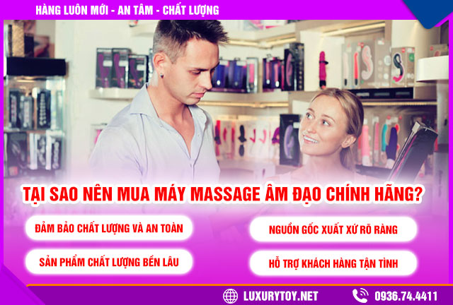 tại sao nên mua máy massage âm đạo chính hãng