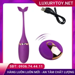 Trứng Rung Tình Yêu Cá Heo không dây giá rẻ, tích hợp 10 chế độ rung Trứng Rung Tình Yêu Cá Heo không dây