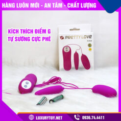 Trứng rung tình yêu Pretty Love Irma 2 đầu, 12 chế độ rung Trứng rung tình yêu 2 đầu, 12 chế độ rung - Pretty Love Irma