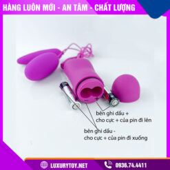 Trứng rung tình yêu Pretty Love Irma 2 đầu, 12 chế độ rung Hướng dẫn sử dụng trứng rung tình yêu Pretty Love Irma - Luxury Toy
