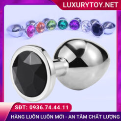 Phích cắm hậu môn INOX đính đá nhiều màu lung linh giới thiệu phích cắm hậu môn inox