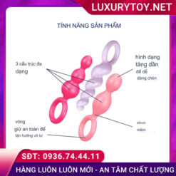 Đồ chơi hậu môn 3 món kích thích Satisfyer Booty Call tính năng satisfyer booty call