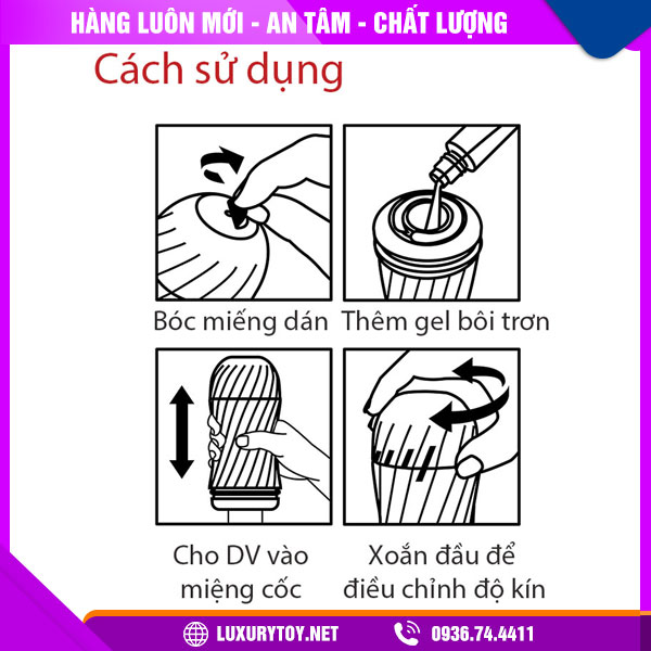 hướng dẫn cốc thủ dâm tenga airtech twist