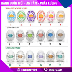 Trứng thủ dâm Tenga Egg silicon chính hãng Nhật Bản 18 sắc thái Trứng thủ dâm Tenga Egg