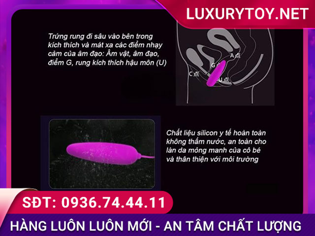 Mô tả cấu tạo và chức năng của Trứng rung tình yêu Prettylove Harriet