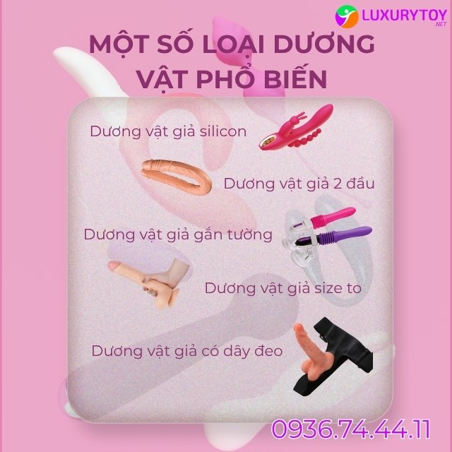 Dương Vật Giả: Là Gì, Tác Dụng, Có Mấy Loại, Nơi Bán Uy Tín Một số loại dương vật giả phổ biến hiện nay